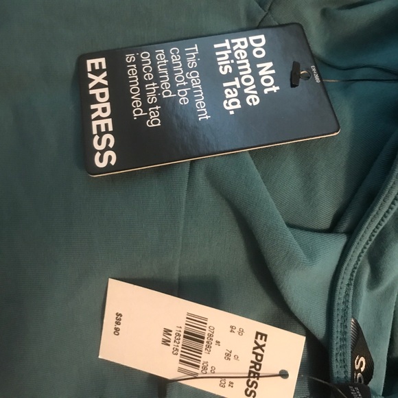 Teal Express Fit and Flare Dress - Picture 3 of 3